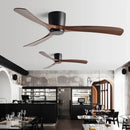 GobekUsa Black Modern Low Profile DC Ceiling Fan with Remote Control, Strong Airflow