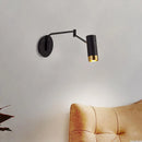 GobekUsa Adjustable LED Swing Arm Wall Light Nordic Sconce Bedside Lamp