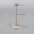 GobekUsa LED Wood Yellow Travertine Pendant Light for Living Room Bedside - Nordic Interior Lighting
