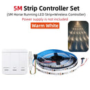 GobekUsa Flowing LED Strip Light: SMD 2835 Pixel Horse Race Tape Light with Wireless Controller
