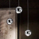 GobekUsa Gold Chrome Ball Pendant LED Light for Kitchen, Bedroom, Dining Room