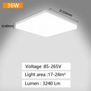 GobekUsa LED Panel Ceiling Light 48w 36w 24w 18w for Bedroom Living Room Home Lighting