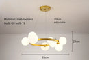 GobekUsa Glass Chandelier G9 Hanging Light for Living Room Bedroom Decor