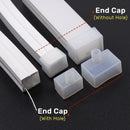 GobekUsa LED Silicone Tube Profile Connector Clip Plug Neon Strip Lights End Cap Kit