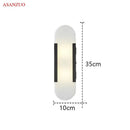 GobekUsa Jade Stone Wall Sconce Light Fixtures for Bedroom Living Room Hotel Decor