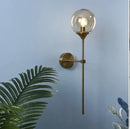 GobekUsa Gold Glass Wall Lamp LED Indoor Light for Kitchen & Bathroom