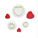 GobekUsa Heart & Star Cake Decorating Cookie Cutter Set - Mini Pastry Tools For Kids