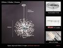 GobekUsa Dandelion Led Ceiling Chandelier for Home Decor Lighting Fixture