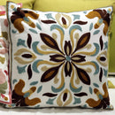 GobekUsa Ethnic Flower Elephant Pillowcase, Hand-Embroidered Boho Cushion Cover