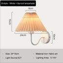 GobekUsa Cloth Lampshade LED Wall Lamp for Bedroom & Living Room Decor