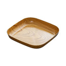 GobekUsa Imitation Wood Snack Plate Dish Tray for Sushi Breakfast Dried Fruit