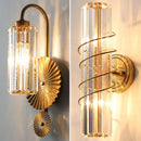 GobekUsa Crystal Wall Lamp: Luxury LED Indoor Lighting for Bedroom & Living Room