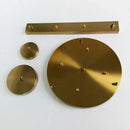 GobekUsa Ceiling Plate for Pendant Lamp Chandeliers White Black Gold 3 Holes