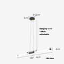 GobekUsa Dimmable LED Acryl Chandelier Lighting Luminaire for Dinning Room