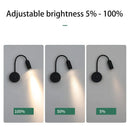 GobekUsa Adjustable Focus LED Wall Lamp with Dimming Switch