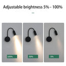 GobekUsa Adjustable Angle Dimmable LED Spotlight Wall Lamp Night Light
