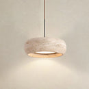 Japanese Wabi-Sabi Yellow Stone Pendant Light