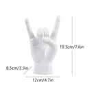 GobekUsa Gold Rock Hand Gesture Sculpture Figurine for Chic Home Decor