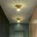GobekUsa Gold Ball Glass Ceiling Lamp: Modern Nordic Living Room Lights for Loft Decor