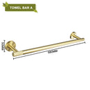 GobekUsa Brushed Gold Bathroom Accessories Set