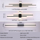 GobekUsa Black Iron LED Wall Lamp for Living Room, Bedside, TV Background - 110v 240v