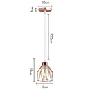 GobekUsa Industrial Retro Loft LED Pendant Light for Home Living Room Kitchen