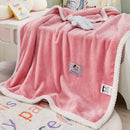 GobekUsa Kids Flannel Nap Blanket - Lightweight & Cozy Single Bed Cover