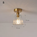 GobekUsa Glass Shade Pendant Ceiling Lamp for Kitchen Aisle Bedroom LED Lights Fixtures