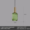 GobekUsa Gray Glass LED Pendant Lights for Modern Nordic Home Decor