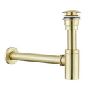 GobekUsa Bathroom Basin Sink Tap Bottle Trap Drain Kit Waste Pop Drain Chrome/Black/Bronze