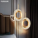 Nordic Ring LED Pendant Light in Iron, Aluminum & Acrylic