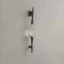 GobekUsa Crystal Wall Sconce Copper Body Light for Bedside, Stair, Foyer, Dining Room