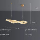 GobekUsa Crystal LED Pendant Chandeliers for Luxury Living Room Decor