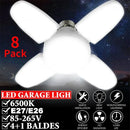 GobekUsa LED Ceiling Light Industrial Lighting Deformable E26/27 Bulb for Garage Warehouse