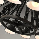 GobekUsa Industrial LED Pendant Light Spider Iron Hanging Chandelier Fixtures