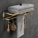 GobekUsa Antique Brass Bathroom Accessory Set: Towel Rack, Paper Holder, Soap Dish, Towel Ring, & More