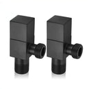 GobekUsa Brass Black Angle Valve for Bathroom Water Control