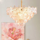 GobekUsa Glass Flower Princess Room LightLux Postmodern French Cream Wind Lamp