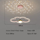 GobekUsa Cloud Flower LED Chandelier: Kid's Bedroom Starry Sky Decorative Lighting Fixture