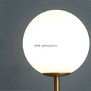 GobekUsa Glass Ball Metal Floor Lamp - LED Lighting for Bedroom and Study