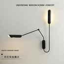 GobekUsa Industrial Adjustable LED Wall Lamp Bedside Reading Light - Black
