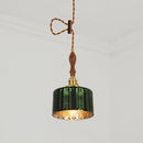 GobekUsa Green Wave Glass Pendant Lamp: Modern Minimalism for Living Room, Bedroom, Cafe