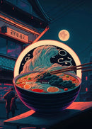 GobekUsa Japanese Food Neon Posters Canvas Painting for Home Kitchen Decor