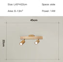 GobekUsa Nordic WoodenTrack LED Ceiling Spotlight for Home Decor