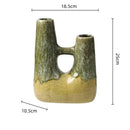 GobekUsa Abstract Kiln-changing Glaze Ceramic Vase for Home Decor and Floral Arrangement