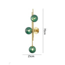 GobekUsa Green White Glass Ball Wall Lamps Nordic Home Decor Bedside Sconce Gold Light Fixtures