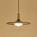GobekUsa Flying Saucer Solid Wood Chandelier for Restaurant, Bedroom, Cafe - Nordic Copper