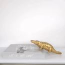 GobekUsa Golden Crocodile Sculpture Home Decor Figurines