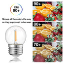 GobekUsa G40 E27 1W Warm White Led String Light Bulbs - Set of 15