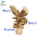 GobekUsa Crystal Eagle LED Wall Lamp for Bedroom, Study, Living Room, Hotel, Dining Room